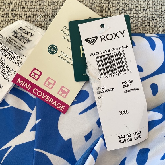 Roxy Love The Baja Cheeky Bikini Bottoms - Picture 6 of 9